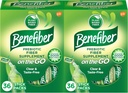 Benefiber On The Go Prebiotic Fiber Supplement Powder for Digestive Health, Daily Powder, Unflaved Stick Packs - 36 Sticks (Pack of 2)