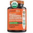 Organic Turmeric Supplement with Black Pepper Highest Potency USDA Certified [Non- GMO Organic Curcumin 2115mg] Αντιοξειδωτική κοινή & ανοσοποιητική υποστήριξη 120 δισκία