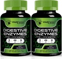 Digestive Enzymes with Probiotics and Prebiotics, 450mg, 5 Billion CFUs - Pure Super Digestion Caps - Digestive Enzymes for Women & Men Support Digestion & Gut Health - 120 Count (Pack of 2)