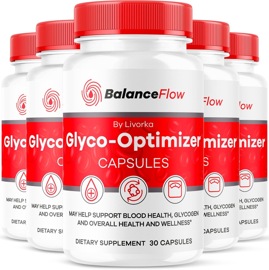 (5 Pack) Βελτιστοποιητής Ισορροπίας Glyco, Ροή Ισορροπίας, Συμπλήρωμα Ισορροπίας Glycol Βελτιστοποιητής, Κάψουλες Υποστήριξης ΙσορροπίαςFlow, Υποστήριξη Ροής Ισορροπίας Αίματος Advanced Formula, 150 Κάψουλες για 5 Μήνες