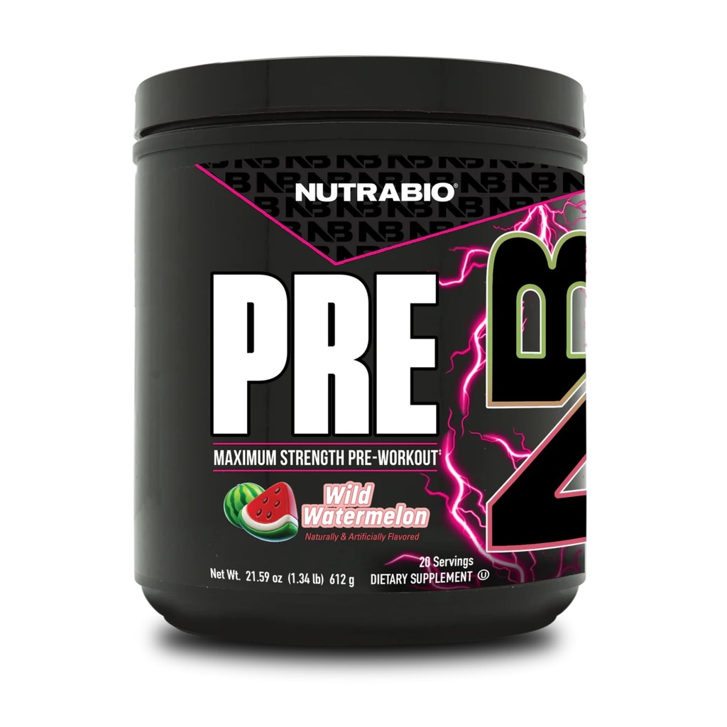 NutraBio Preworkout Powder, Watermelon