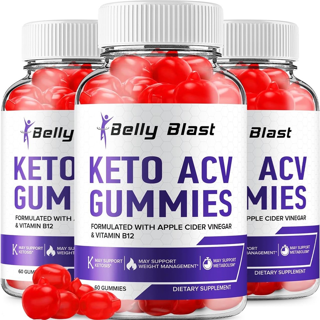 (3 Pack) Belly Blast Keto ACV Gummies - Advanced Formula Bely Blast Keto Plus ACV Gummies Apple Cider Vinegar, Διαχείριση βάρους, BelyBlast ACV Dietary Supplement Κριτικές Άνδρες Γυναίκες (180 Gummies)