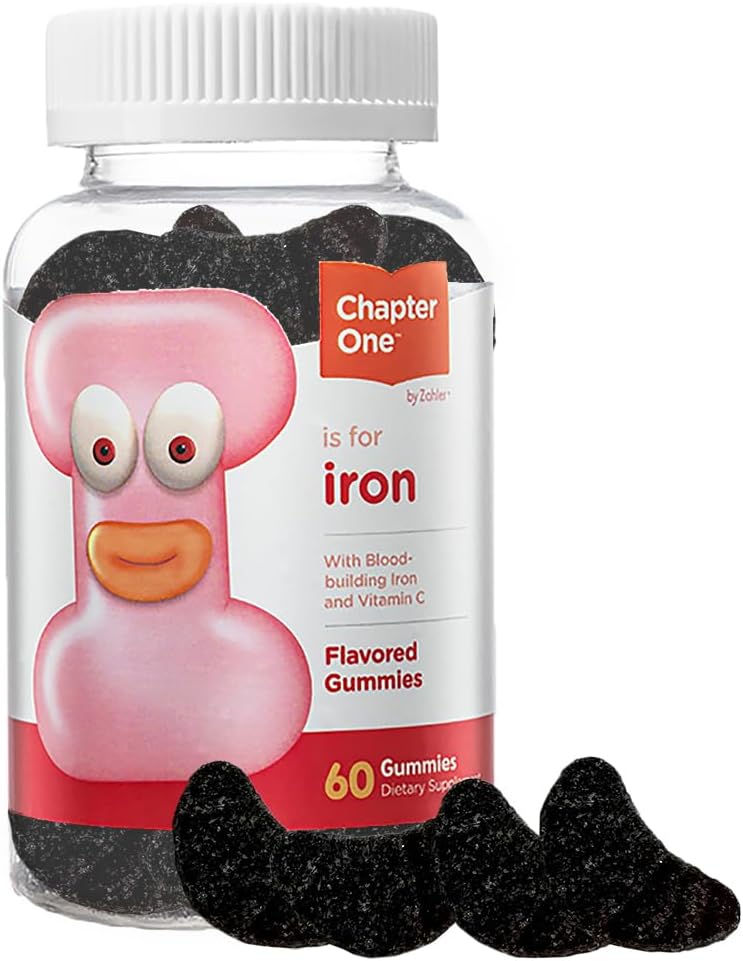 Zahler Κεφάλαιο Ένα Σιδηρούν Γκάμιες, Σιδήρου Gummies συμπλήρωμα με βιταμίνη C, Kosher, 60 Γεύσεις (5MG)