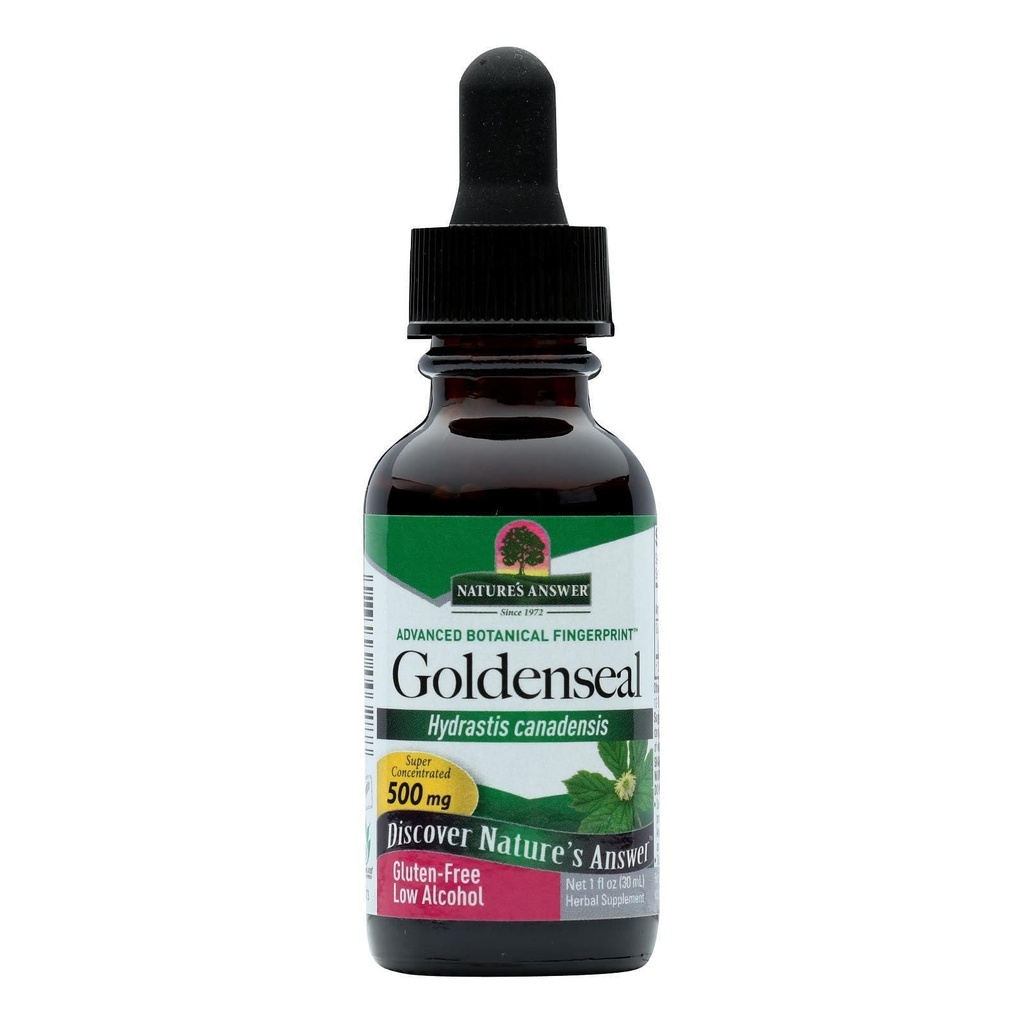 Απάντηση της φύσης Goldenseal ρίζα με οργανικό αλκοόλ 1 ρευστή ουγγιά 