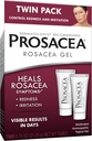 Prosacea - Φάρμακα Rosacea θεραπεία για το πρόσωπο - Θεραπείες Rosacea συμπτώματα της ερυθρότητας, σπυράκια και ερεθισμό - Fragance Free - Twin Pack - Δύο 0.75oz σωλήνες (1.5oz Σύνολο)