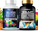 Holistic Hercules Classic Combo Bundle - Sea Moss 3000mg, Μαύρος Σπόρος 2000mg, Ashwagandha 1000mg, Shilajit 5000mg, Panax Ginseng 1500mg, Περουβιανή Maca 2000mg, Όλα σε 1 πακέτο Συμπληρωμάτων
