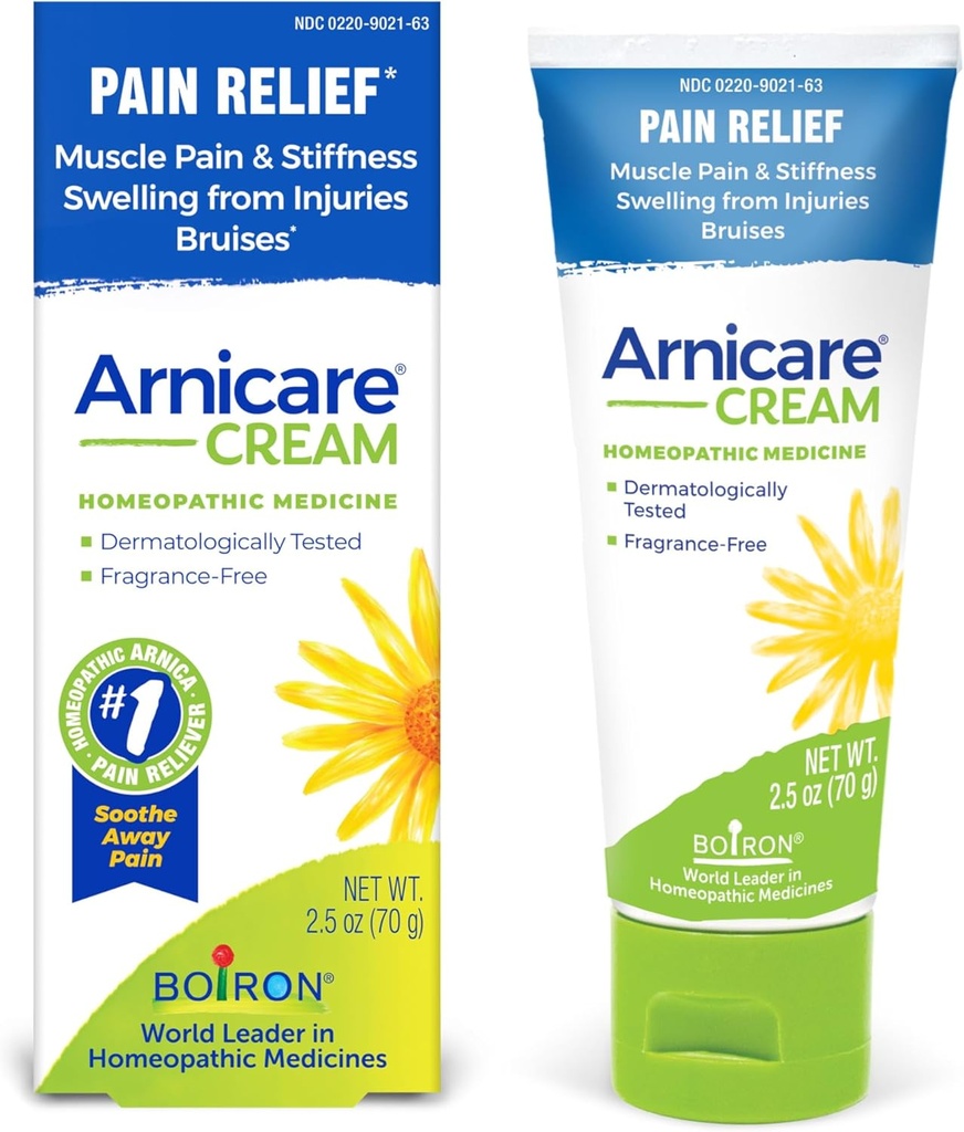 Boiron Arnicare Cream Φυσική Καταπραϋντική ανακούφιση για τον πόνο των αρθρώσεων, τον πόνο των μυών, το πρήξιμο, τη λύπη, και την ακαμψία - γρήγορη απορρόφηση και την άρδευση-ελεύθερο - 2,5 oz