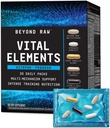 BEYOND RAW Vital Elements Vitapak Program, Nutrition Vitamin Packs for Men and Women, Gut Health Formula, Strength, NAC, Joint Mobility, 30 Packets
