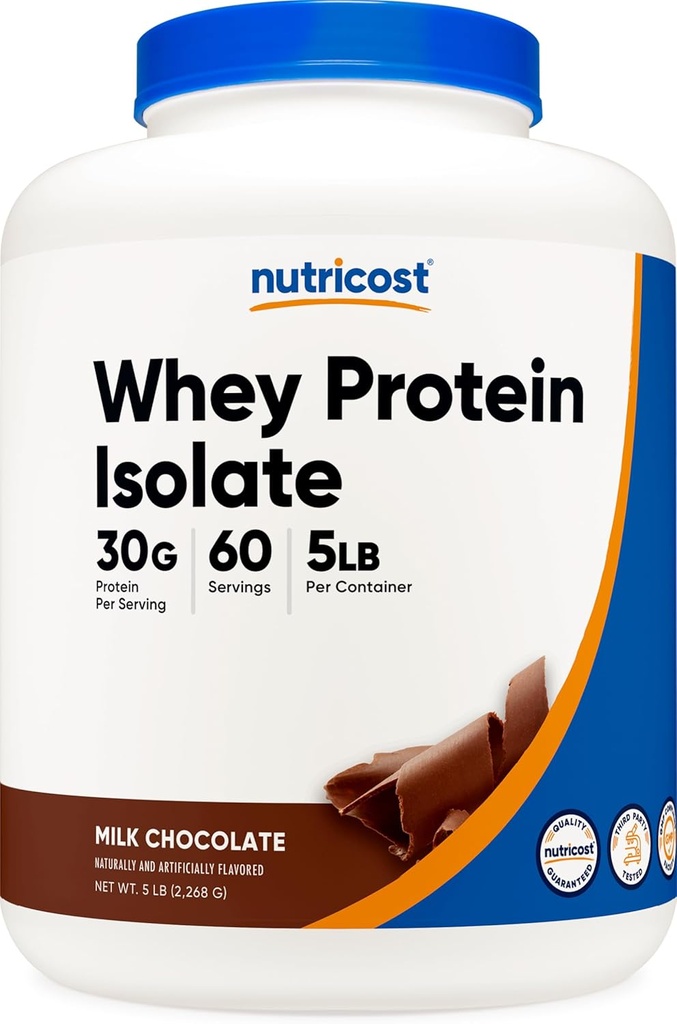 Nutricost Whey Protein Isolate Powder (Μιλόκ σοκολάτα) 5LBS