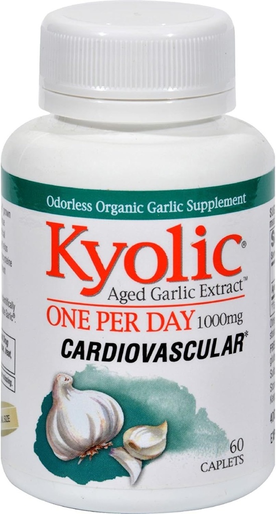 Kyolic Aged Garlic Extract Ένα Καρδιαγγειακό - 1000 mg - 60 Caplets