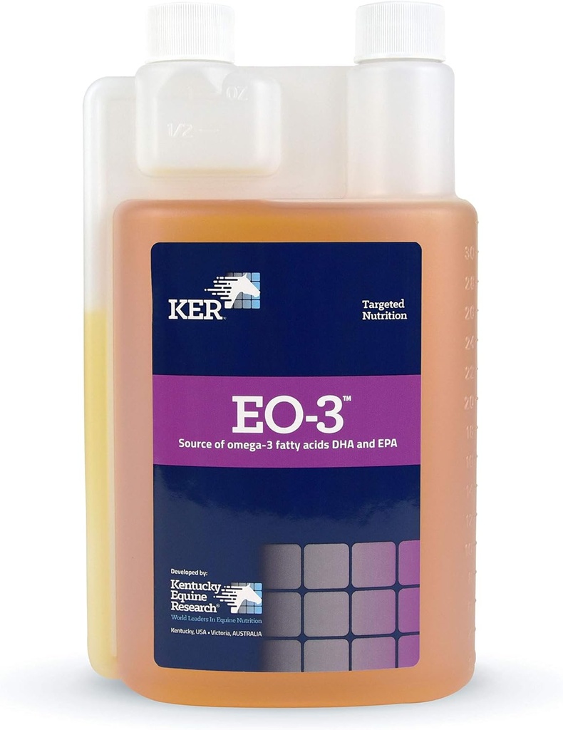 Kentucky Equine Research EO-3: DHA και EPA Omega-3 συμπλήρωμα λιπαρών οξέων, 32 oz (32 υπηρεσίες)