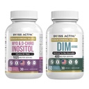 Ελβετικό Activa+ DIM & Myo-Inositol Bundle – Ορμονική Ισορροπία & PCOS Υποστήριξη για τις γυναίκες – Εμμηνορρυσιακός Κύκλος, Mood, Οιστρογόνα, και Ωοθηκική Υγεία – 60-Ημέρες Προμήθεια