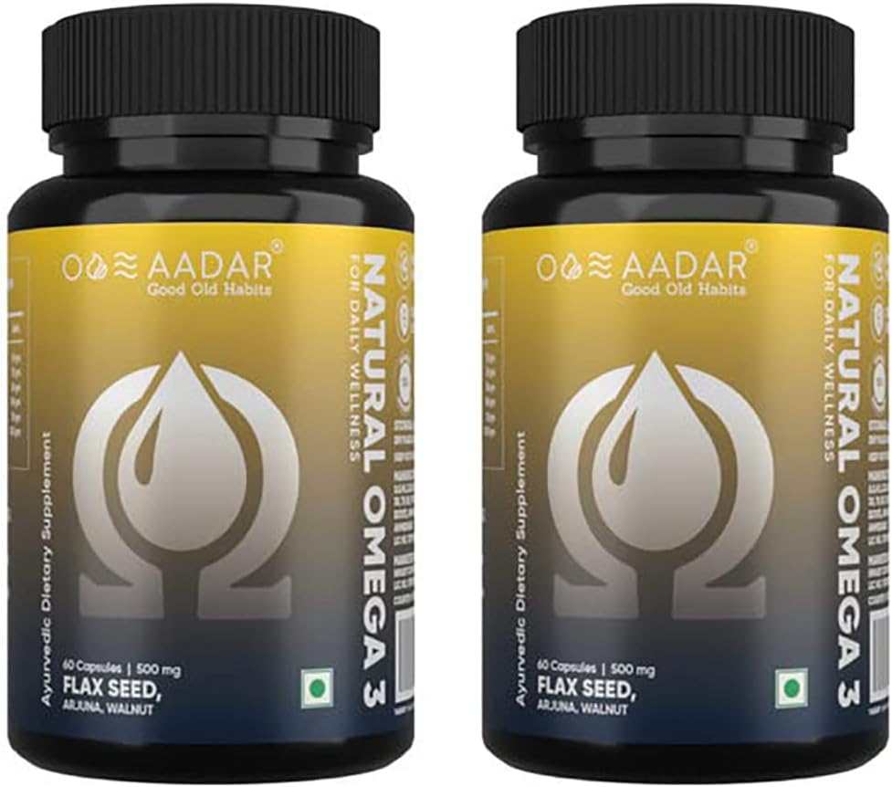 AADAR Φυσικά Ωμέγα 3 Vegan λιπαρά οξέα & ανοσία συμπλήρωμα για άνδρες και γυναίκες 