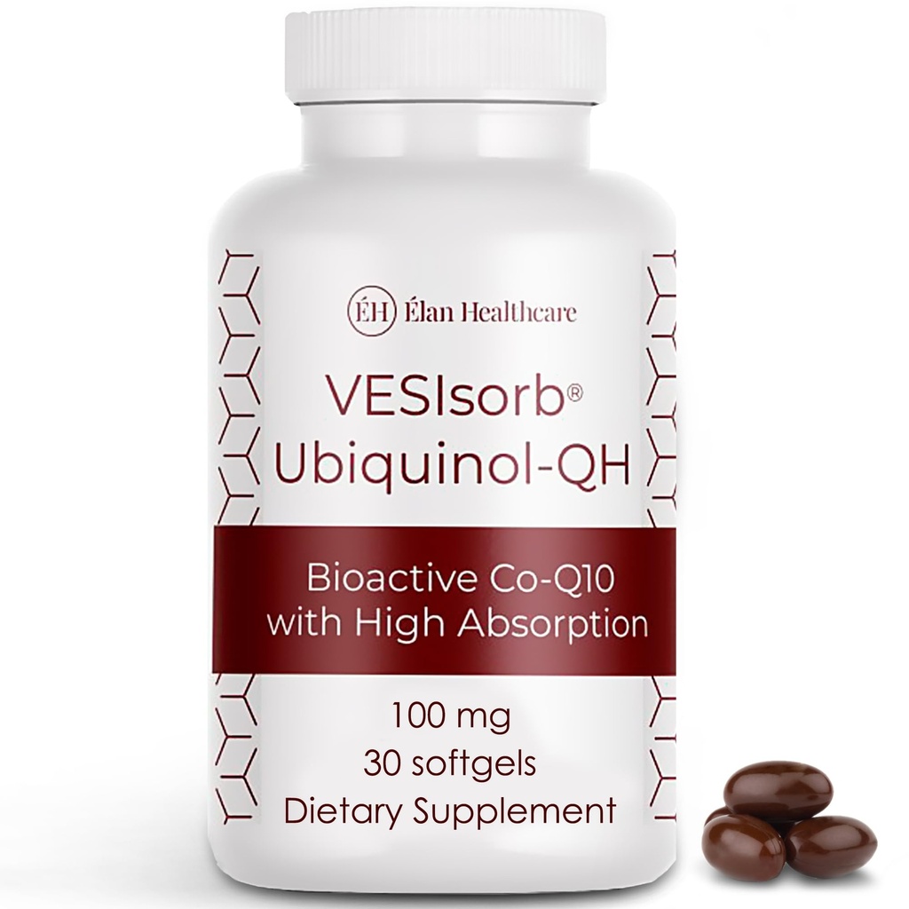 VESIsorb Ubiquinol-QH 100 mg Softgels, 30 Count