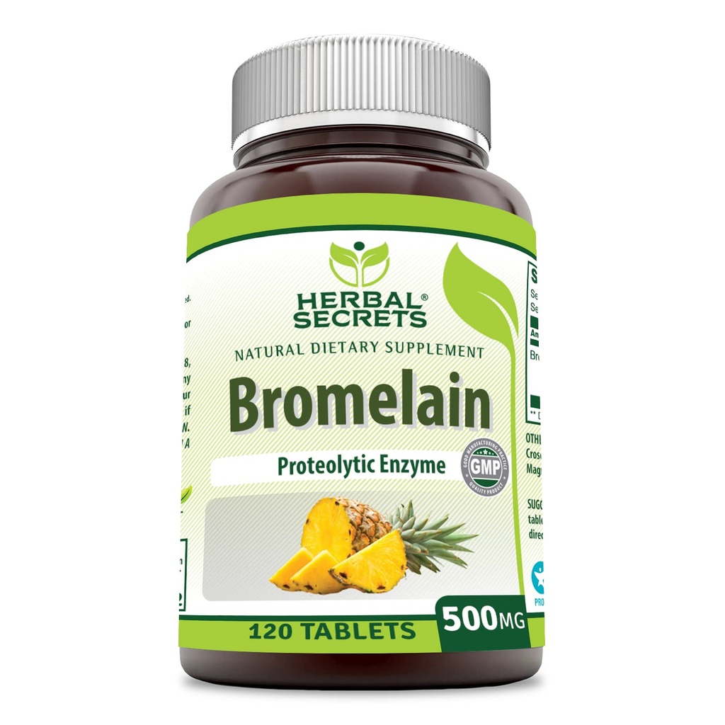 Συμπλήρωμα βοτανικών μυστικών Bromelain 500 Mg Tablets 