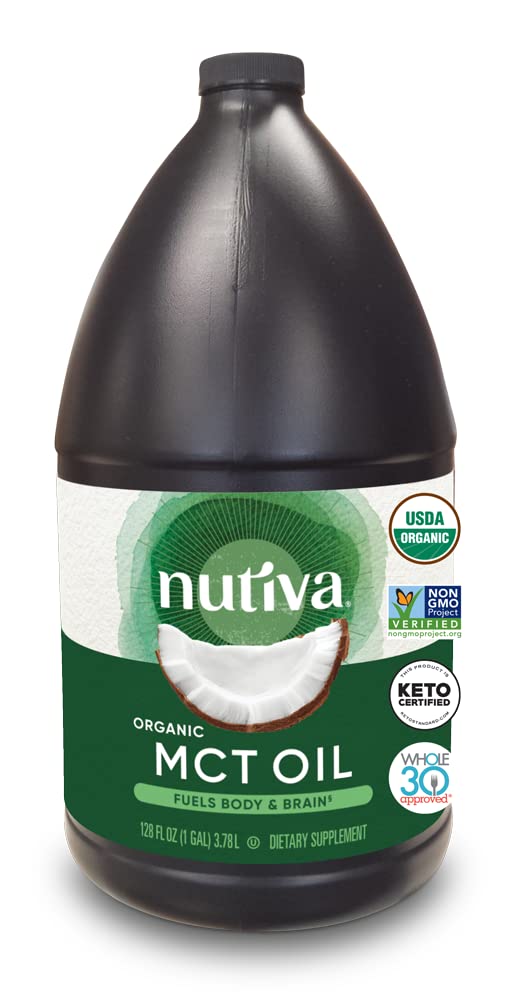 Βιολογικό MCT Oil Nutiva, 128 Fl Oz