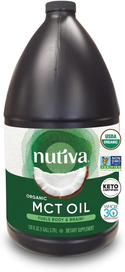 Βιολογικό MCT Oil Nutiva, 128 Fl Oz