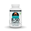 Source Naturals B- 50 Complex 50 mg B- Vitamins for Energy Production Support - 250 Tablets