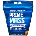 BodyTech Prime Mass - High-Calorie Mass Gainer - Supports Muscle Growth & Weight Gain - Chocolate (12 lb, 17 Servings)