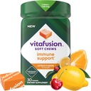 Vitafusion Soft Chews Ανοσοποιητική Υποστήριξη (1), Ενήλικη Μασώμενη Βιταμίνη C για Ανοσολογική Υποστήριξη, Μεμονωμένη, Εσπεριδοειδή Σύντηξη Γεύσης, 30 Μασούρια, 30 Ημέρα προσφοράς