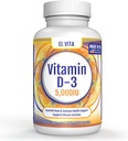 90 Καψάκια Λαχανικών Βιταμίνη D3 5000IU (125 MCG) Υψηλής Ικανότητας Συμπλήρωμα Διατροφής Υποστήριξης Ανοσοποιητικών. Υγιής αποκατάσταση μυών Advanced. Τύπος εκτός ΓΤΟ
