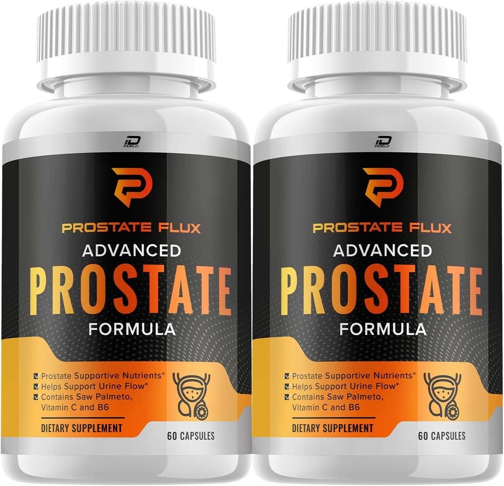 ProstateFlux Advanced Formula Κάψουλες, ProstateFlux Wellness Formula, Complete Support of Normal Bladder and Functions, Prostate Flux Reviews (2 συσκευασίες - 120 κάψουλες)