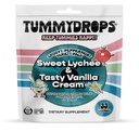 Tummydrops Groovy Pack μέντας (Mix of Lychee & Tasty Vanilla Cream). Χωρίς γλουτένη, Vegan, & Made with Organic Ingredients, 33 μεμονωμένα τυλιγμένα Lozenges μέντας σε μια επαναχρησιμοποιούμενη τσάντα.