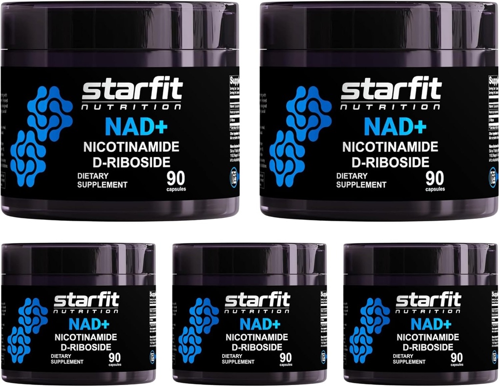 STARFIT - Νικοτιναμίδη D-Riιβοζίδη, Νικοτιναμίδη Ριβοζίδιο για την υποστήριξη NAD+ Επίπεδα, Focus και Ενεργειακό Συμπλήρωμα, Υποστήριξη Μεταβολισμού Nikotinamide Riboside NAD συμπλήρωμα, 450 Κάψουλες