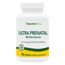 NaturesPlus Ultra Prenatal Multivitamin - 800 mcg Folate, 90 Vegetarian Tablets - Προγεννητικό συμπλήρωμα με Iodine, Calcium & B-Complex Vitamins - Χωρίς γλουτένη - 45 Σερβιέτες