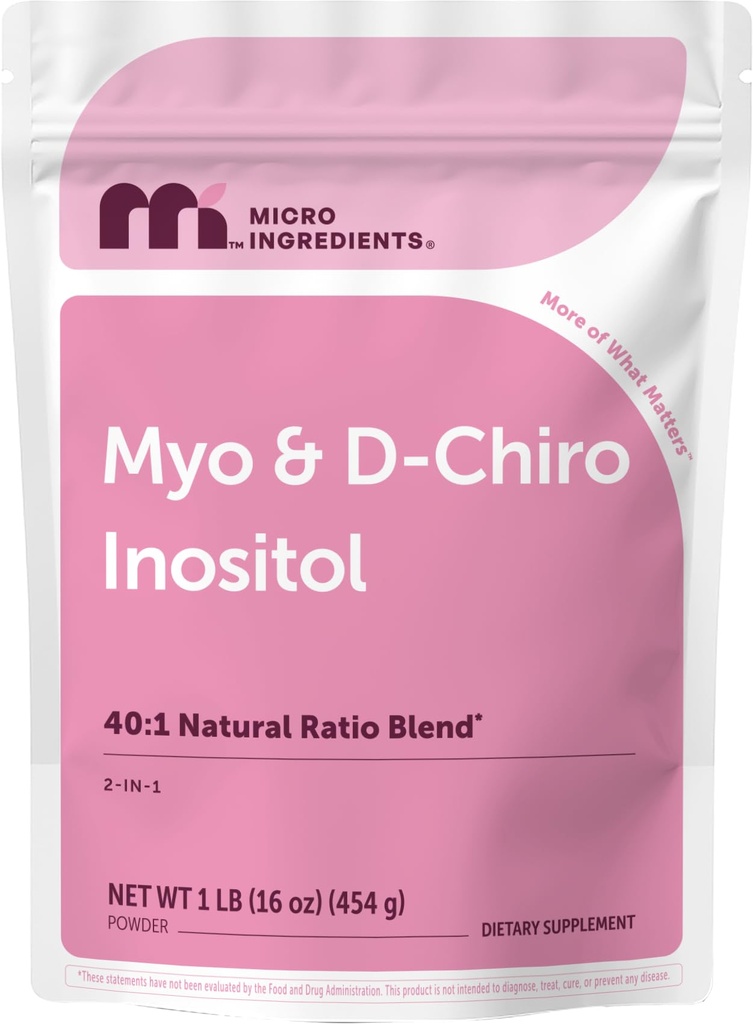 Micro Συστατικά Myo-Inositol & D-Chiro Inositol σκόνη, 1lb (221 εξυπηρετούν) 