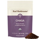 Real Mushroom Chaga Mushroom Powder – Organic Chaga Extract from Fruiting Body – for Daily Wellness & Energy Support – Vegan, Non-GMO, 60 Services Mushroom Supplement