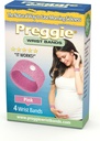 Preggie Anti-Nausea Wristbands – Πρωινή Αρωγή Ασθένειας – Κλινικά Ελεγμένο Nausea Relief Aid - Εγκυμοσύνη Nausea Relief – Acupressure Wristband - Side Effect Free - 2 Ζεύγη, Σετ 4 Μπάντες - Pink