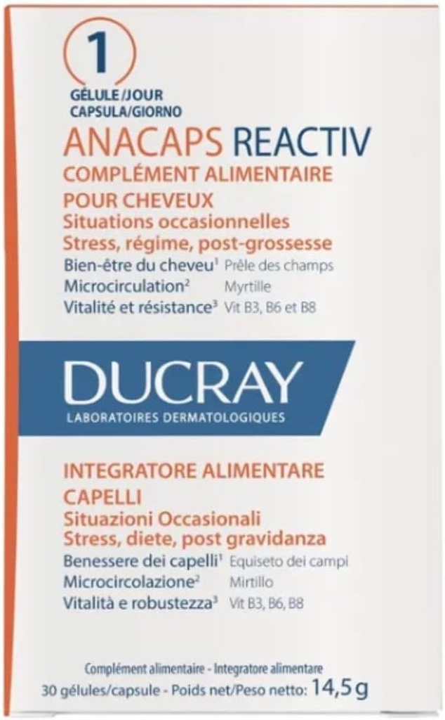 ANACAPS REACTIV συμπλήρωμα alimenticio 30 κάψουλες