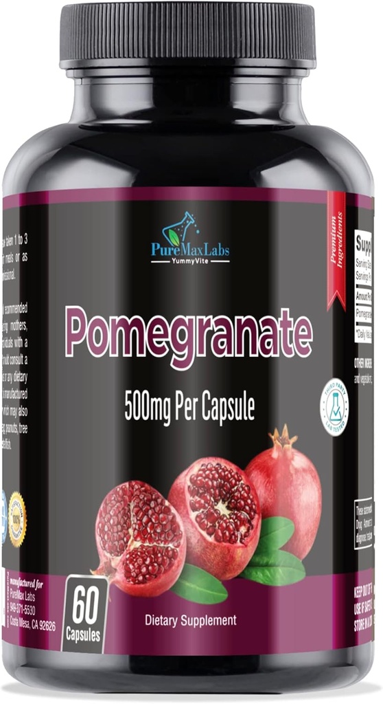 Κάψουλες Ρόδι - 500mg, αντιοξειδωτική υπερτροφή - 60 Κάψουλες