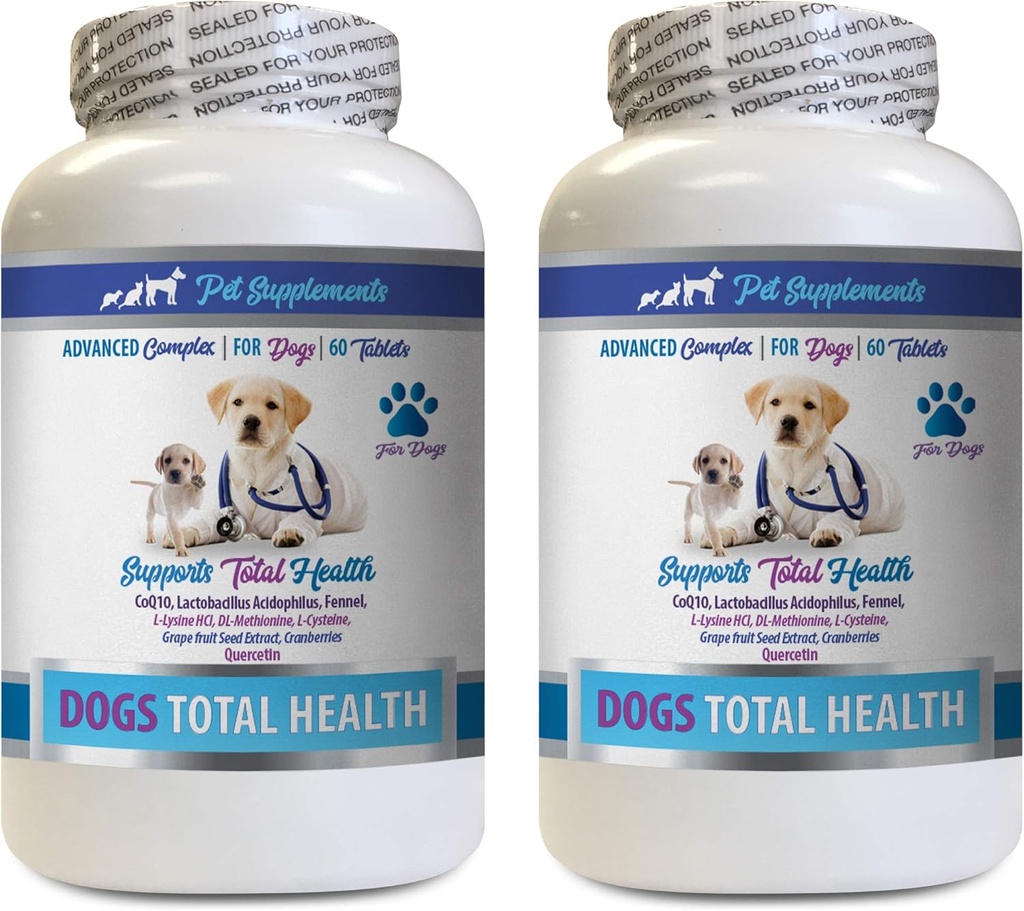 ΣΥΜΠΛΗΡΩΜΑΤΑ PET & NUTRITION LLC Dog Οδοντιατρική Υγιεινή - Σκύλοι Ολικός έλεγχος της υγείας - Ανοσοποιητική υποστήριξη - Καρφιά του δέρματος μαλλιών Στοματική φόρμουλα Eye Health - Στοματικό ασβέστιο για σκύλους - 2 μπουκάλια (120 θεραπείες)