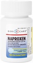 GeriCare Naproxen Δισκία νατρίου, 220mg (100 Count)- NSAID Extra- Strength Pain Relief για τον πονοκέφαλο, την αρθρίτιδα, τους μυϊκούς πόνους, τους έμμηνους κραμπς- ταινία με επικάλυψη Naproxen, αντιφλεγμονώδης & πυρετός Reucer
