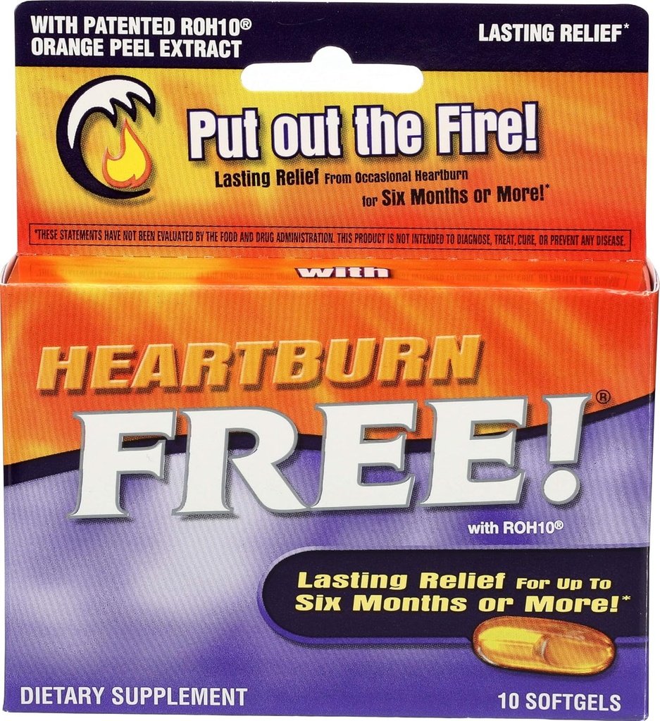 Ενζυματική Θεραπεία - Heartburn Free w/ ROH10 - 10 softgels
