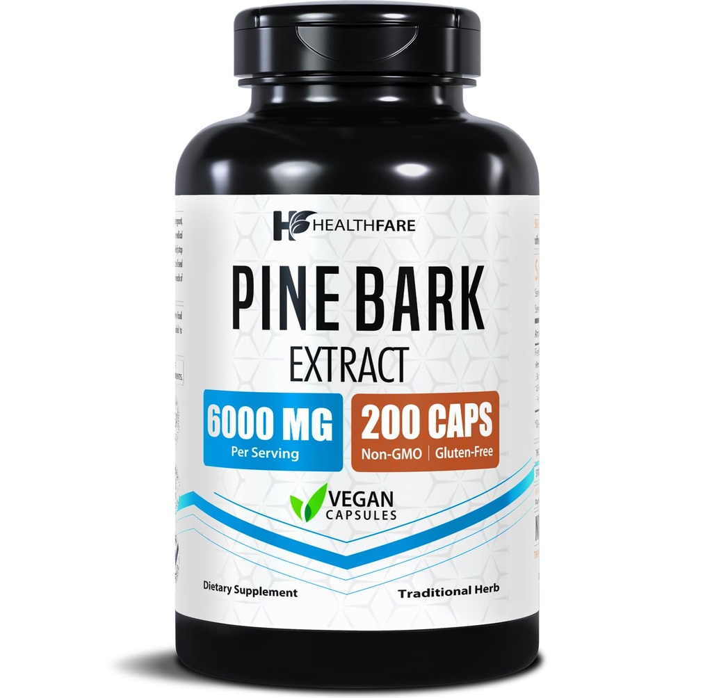 Healthfare Pine Bark Extract 6000mg French Maritime 