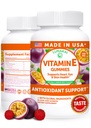 Lunakai ΗΠΑ Φτιαγμένη βιταμίνη E Gummies 400IU με βιταμίνη C - Νοστιμότατο, Vegan, μη ΓΤΟ συμπλήρωμα για την καθημερινή υποστήριξη δέρματος & ματιών, 60ct