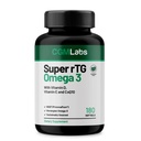 rTG Omega 3 Νορβηγικό ιχθυέλαιο με συμπλήρωμα διατροφής CoQ10-Καρδιά Υγεία & Αντιοξειδωτικά Υποστήριξη με Βιταμίνες D & E – 2000 mg Με Βιώσιμη προέλευση – Super rTG Omega 3, 180 Softgels από CGM Labs