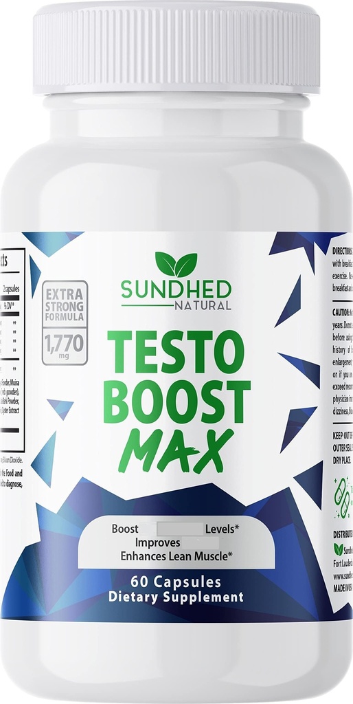 Testo Boost Max - Φυσικό Booster Stamina για τους άνδρες – Ενισχυμένη Φυσική Ενέργεια, Stamina, και ενίσχυση δύναμης