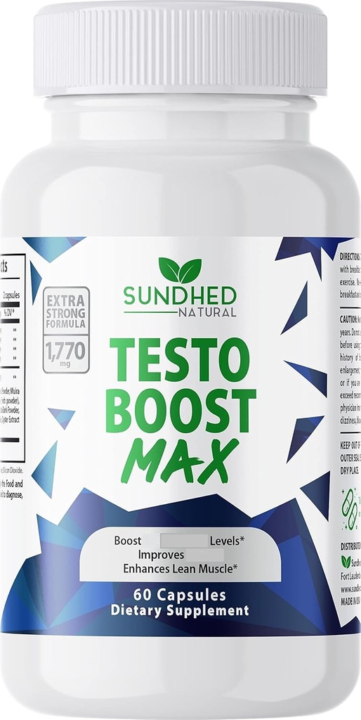 Testo Boost Max - Φυσικό Booster Stamina για τους άνδρες – Ενισχυμένη Φυσική Ενέργεια, Stamina, και ενίσχυση δύναμης