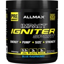 ALLMAX IGNITER Sport, Blue Raspberry - 330 g - Φόρμουλα προετοιμασίας - με καφεΐνη, L-Citrulline, L-αργινίνη, Creatine & Beta Alanine - Μέχρι 50 εξυπηρετούν