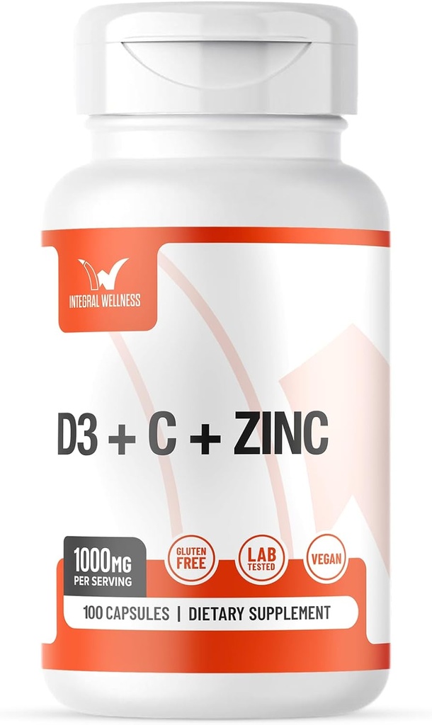 Σύμπλεγμα βιταμίνης w/Vitamin D3, C, K2 και ψευδάργυρος (100 κάψουλες) - Filler Free, 3ο μέρος δοκιμαστεί, κλινικά Dosed, Βιοδιαθέσιμες μορφές
