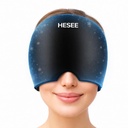 Καπάκι ανακούφισης ημικρανίας, Καπέλο ανακούφισης κεφαλαλγίας για το καπελάκι ημικρανίας, Ζεστό και κρύο θεραπεία, Μάσκα ματιών κεφαλαλγίας για ανακούφιση από το στρες, Κεφαλή συσκευασίας πάγου για τον κόλπο, Πάφυ μάτια, ένταση, μαύρο