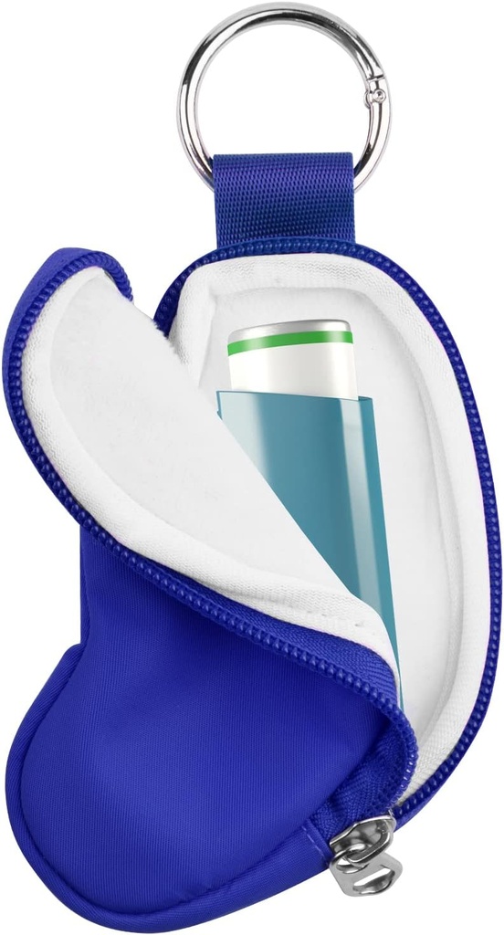 Beautyflier Asthma Inhaler θήκη κάτοχος Travel Handy Mini Bag για ενήλικες και παιδιά, δεν περιλαμβάνει Inhaler (μπλε)