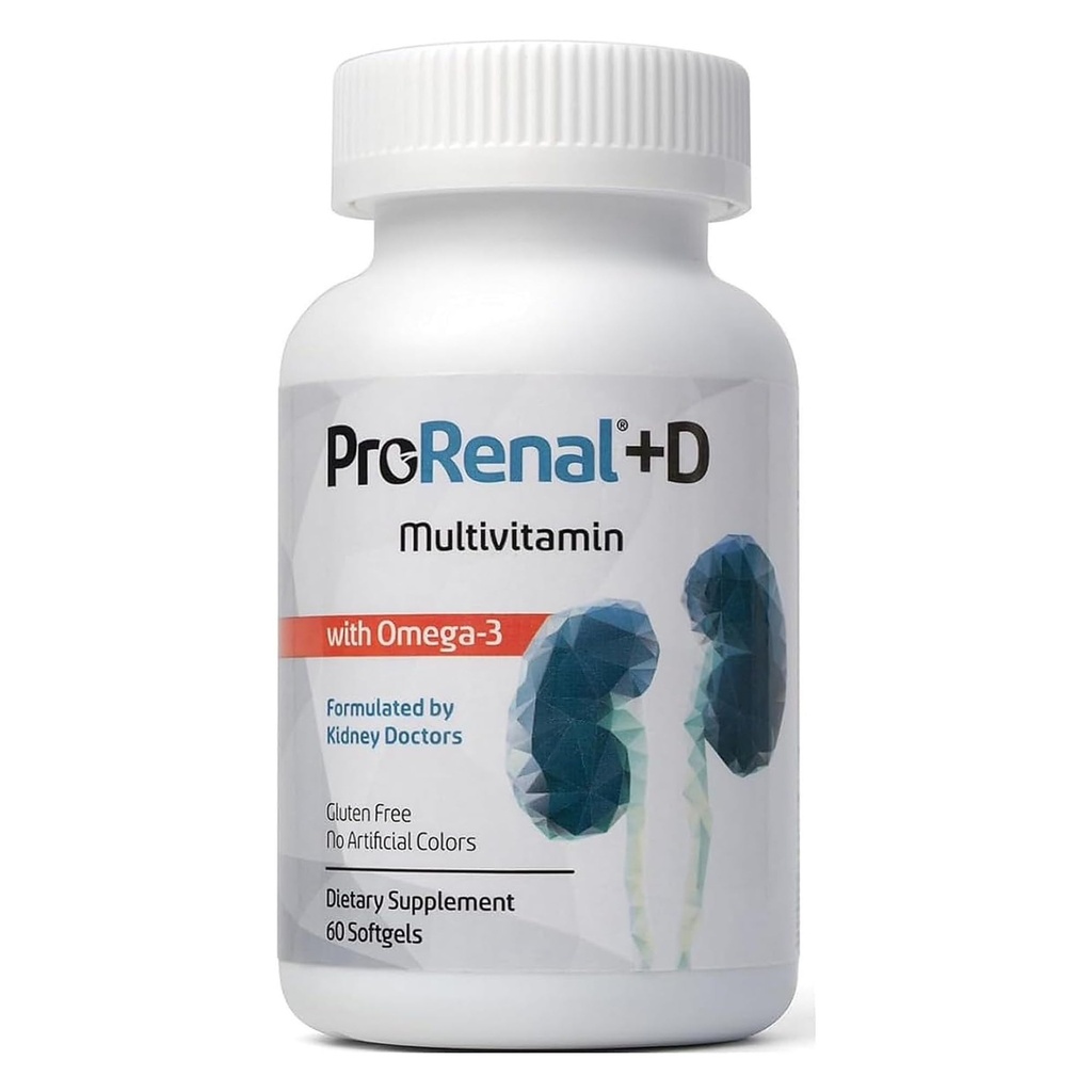 ProRenal+D με Omega-3 ιχθυέλαιο νεφρών πολυβιταμίνη 30-Ημέρα προσφοράς