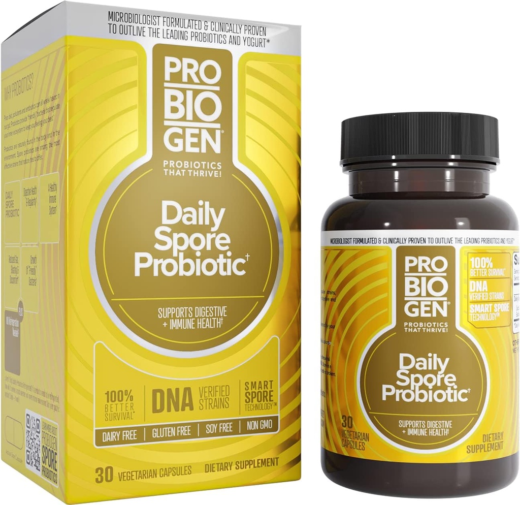Probiogen Daily Digestive Balance Probiotic, Digestive Supplement, 30 Κάψουλες Κόμης (681816)