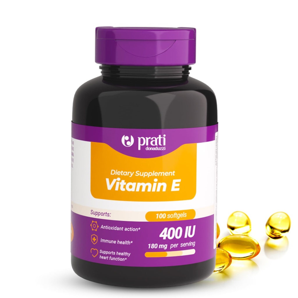 Βιταμίνη E 400 IU – 100 Softgels – Ενισχύει το αμυντικό σύστημα, καταπολεμά τους ελεύθερους ριζοσπάστες και προωθεί την υγιή γήρανση – για ενήλικες