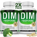 Dim Supplement 910 mg Plus BioPerine Complex - Diindolylmethane για την υποστήριξη της ισορροπίας ορμονών και οιστρογόνων Μεταβολισμός, Βοηθά με την εμμηνόπαυση Ακμή PCOS Better Skin Bodybuilding, για άνδρες γυναίκες, 60 κάψουλες